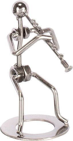 Broadway Gift Clarinet Player Silver Tone 6 inch Table Metal Decorative Musician Tabletop Figurine in Saudi Arabia