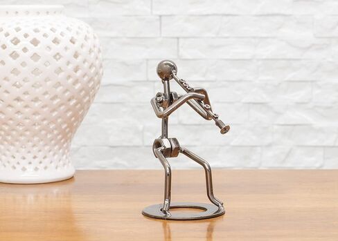 Broadway Gift Clarinet Player Silver Tone 6 inch Table Metal Decorative Musician Tabletop Figurine in Saudi Arabia