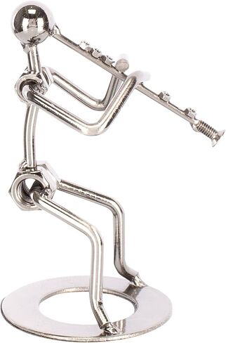 Broadway Gift Clarinet Player Silver Tone 6 inch Table Metal Decorative Musician Tabletop Figurine in Saudi Arabia