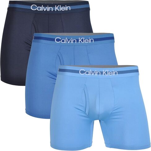 Calvin Klein Refined Microfiber Stretch 3-Pack Boxer Briefs in Kuwait