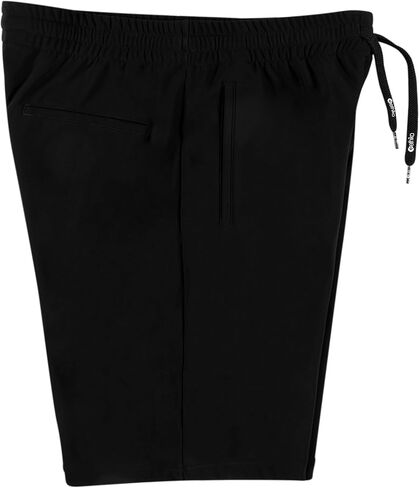 Ethika Men's Premium Sweat Short, Soft Fleece Short for Lounging and Casual Wear - Premium Short - Black in Kuwait
