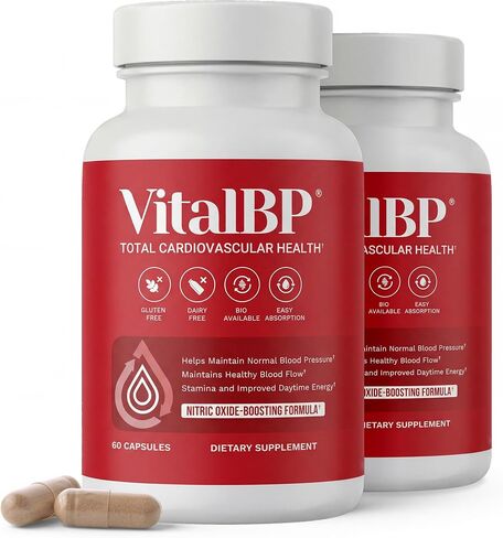 BP VITAL - دعم لضغط الدم الطبيعي - يدعم تدفق الدم والشرايين - مع كبسولات CoQ10 و L -citrulline و K2 و D3-60 in Kuwait