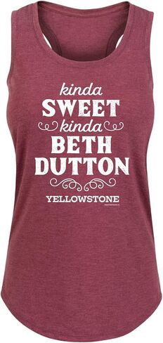 HYBRID APPAREL - Yellowstone - Kinda Sweet, Kinda Beth Dutton - Women's Racerback Tank Top in Kuwait