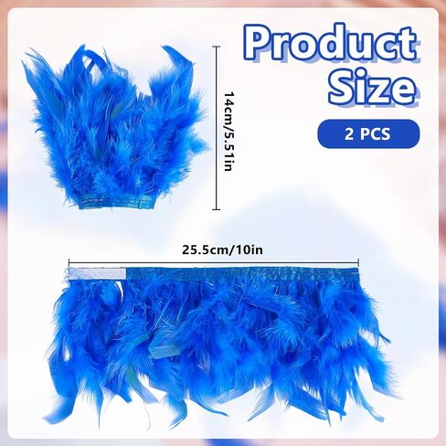 2pcs Feather Slap Bracelet Cuffs Women's Feather Wrist Cuffs Gothic Band Bracelet Wristband Gloves Wrist Decor for Carnival Dance Cosplay Birthday Party Costume Accessories in Kuwait