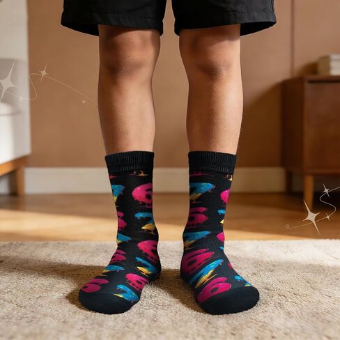 2 Pairs 67 Socks for Kids Boys & Girls, Funny 6–7 Socks Meme Design, Six Seven Ice Cream Drip, Stocking Stuffers for Teen Girls in Saudi Arabia