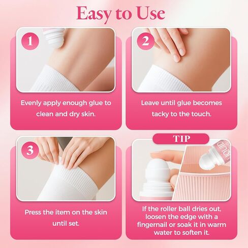 Body Adhesive for Clothing, Sweat Resistant & Long Lasting Body Glue for Clothes, Strong Hold for Dancers, Wigs, Bras, Stagewear & Costumes (2.54 Fl Oz) in Saudi Arabia