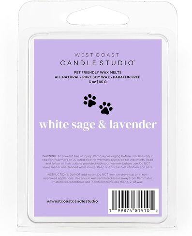 Pet Safe Wax Melts for Dogs | Non Toxic Soy Wax Melts | Natural, Paraffin-Free, Clean Burning | Odor Eliminating Wax Cubes | Palo Santo & Amber in Saudi Arabia