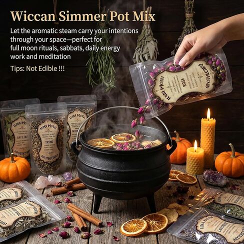 10 Pack Large Dried Flowers Set –Bulk Herbs for Witchcraft Supplies, Used Potpourri Simmer Pot, Spell Jar, Candle Soap Making, DIY Crafts – Lavender, Rose, White Sage, and More, Each Bag Above 4.41oz in Saudi Arabia