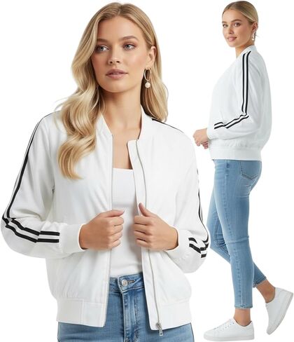 ToBeInStyle Women's Lightweight Bomber Jacket in Kuwait