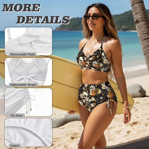 Matching for Couples Hawaiian Women Tummy Control 2 Piece Swimsuit Men's Quick Dry Board Shorts in Saudi Arabia