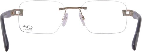Cazal 7103 001 Eyeglasses Men's Black/Gold Rimless Rectangle Shape 58mm in Saudi Arabia