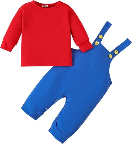 VINUOKER Baby Boy Halloween Clothes My First Halloween Outfit,Baby Boy Super Mario outfits in Kuwait