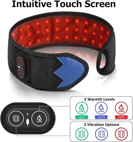 Red Light Therapy for Wrist and Hand Heating pad，Carpal Tunnel Wrist Brace Night Support，39 LED 660nm/850nm Wrist Massager, 3000mAh Rechargeable Heated Wrist Wrap for Daily Comfort in Saudi Arabia