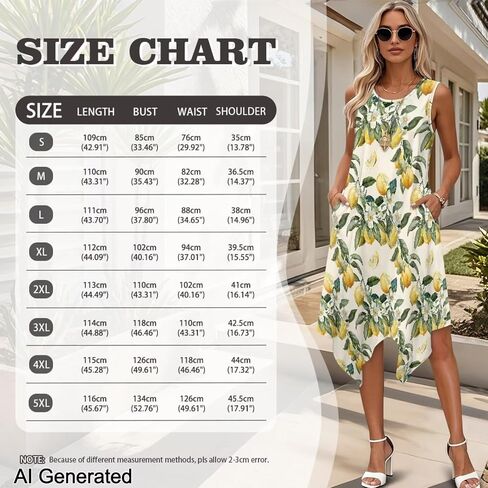 Women Summer Casual Sleeveless Crewneck Sundress A-line Flowy Irregular Midi Beach Dress Vacation Outfits in Saudi Arabia