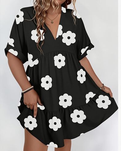 Floral Print Dress for Women Vintage Cocktail Dress Wedding Party Dress Evening Gown in Kuwait