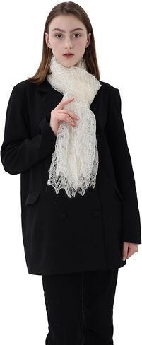 Antique Knit Orenburg Scarf Victorian Bridal Lace Wrap 31x70 inch | 80x180 cm in Kuwait