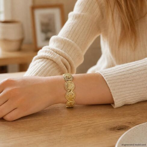 Women's Western Bracelet,Silver Cuff Bangle,Bohemian Style Jewelry,Stackable Cowgirl Bracelet,Suitable as Gift for Women on Birthdays Christmas in Kuwait