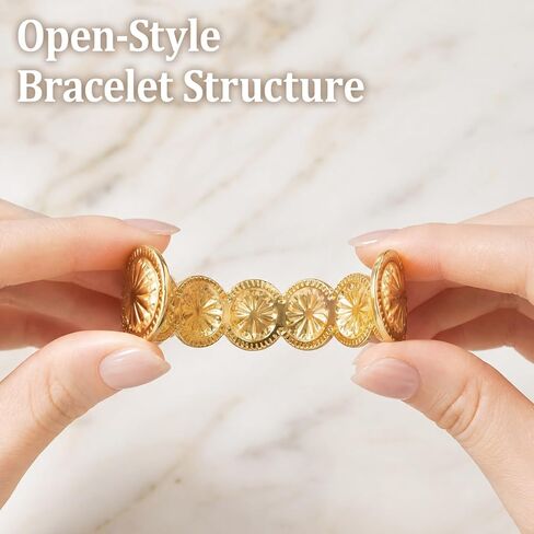 Women's Western Bracelet,Silver Cuff Bangle,Bohemian Style Jewelry,Stackable Cowgirl Bracelet,Suitable as Gift for Women on Birthdays Christmas in Kuwait