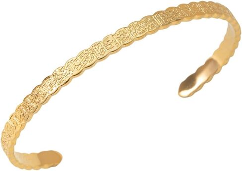 Ramadan Muslim Elegant Gift 18K Gold Ayatul Kursi Engraved Bracelet for Muslim Women Islamic Arabic Jewelry in Saudi Arabia