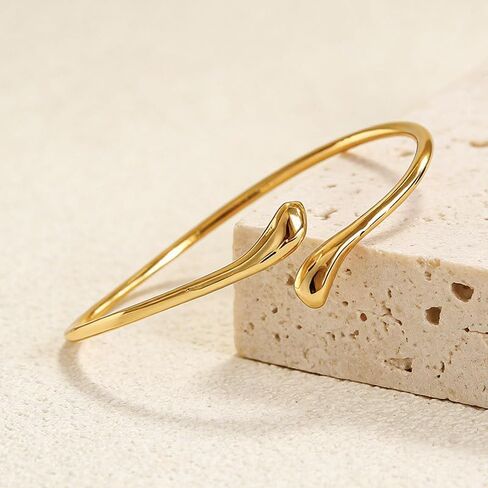 3 Pcs Arm Cuff Jewelry for Women Upper Arm Bangle Band Wave Layered Armlet Minimalist Arm Cuff Bracelet Adjustable Silver Gold Plated in Saudi Arabia