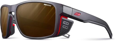Julbo Shield Glacier Glasses for Men & Women w/Removable Side Shields for Hiking, Snow/Glare - 100% UV Protection in Saudi Arabia