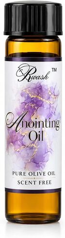 Unscented Anointing Oil with Prayer Cloth & Biblical Usage Guide | Pure Fragrance-Free Holy Oil for Prayer, Healing, Deliverance & Spiritual Warfare in Saudi Arabia