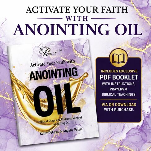 Unscented Anointing Oil with Prayer Cloth & Biblical Usage Guide | Pure Fragrance-Free Holy Oil for Prayer, Healing, Deliverance & Spiritual Warfare in Saudi Arabia