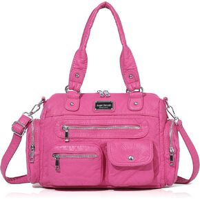 Angel Barcelo Purses for Women Small Hobo Shoulder Bag Multi-Pocket Tote Bag with Zipper in Saudi Arabia