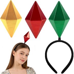 Simple polymer 3 Pcs Diamond Headbands Diamond Shape Costume for Halloween Cosplay Themed Party Accessories in Saudi Arabia