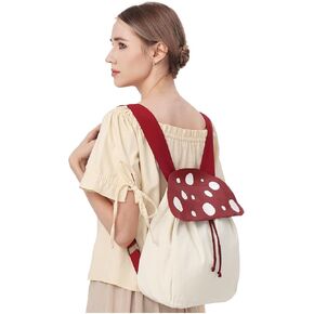 Renaissance Mushroom Backpack Ren Faire Accessory Cute Crossbody Bag Halloween Funny Handbag Faux leather (A) in Saudi Arabia