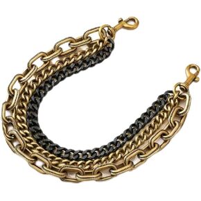 MORWLAT Gold Bag and Purse Charm Chain for Handbags, Two-Tone Vintage Charm Key Chain Pendant, Trendy Jewelry Gift for Women in Saudi Arabia