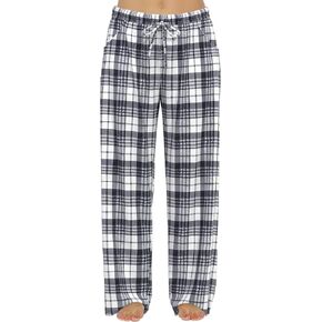 FLYCURVY Plus Size Women Pajama Pants Soft Long Sleep Lounge Pants Drawstring Star Floral Printed with Pocket L-5XL in Saudi Arabia