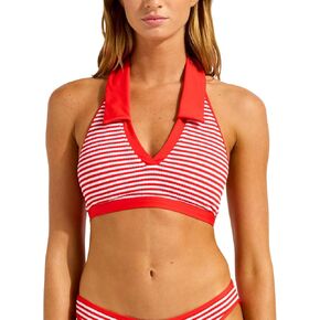 Seafolly Club House Halter Top with Collar in Kuwait