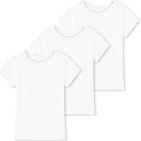 3 Pack Girls Shirts Short Sleeve Shirts for Girls Kids Toddler Cotton T Shirts Clothes Tops Summer for Youth(2T-14Y) in Kuwait