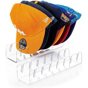 Hat Stand for Baseball Caps Display and Organizer No Install Acrylic Hat Holder for 14 Baseball Caps Hat Racks Storage for Bedroom,Closet,Dresser,Entrance 2 Pack(Clear) in Saudi Arabia