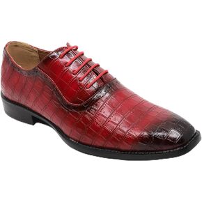 Men's Crocodile Embossed Formal Business Lace-Up Oxford Dress Shoes CROCO-02 in Kuwait