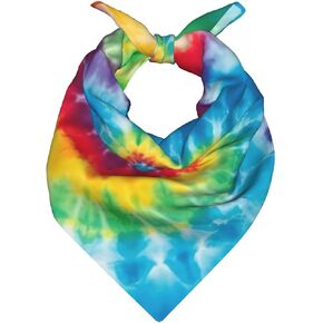 Tie Dye Hippies Printed Bandana 22"X22, Head Scarf, Head Hair Scarf Headbands Handkerchiefs Gifts in Saudi Arabia