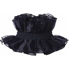 Retro Court Ruffle Collar Scarf Fake Collar Victorian Artistic Lapel COS Character Accessories Props in Saudi Arabia