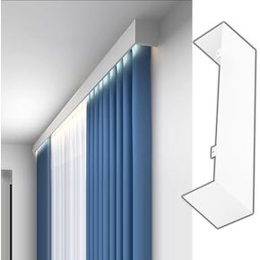 Heavy-Duty 2.8m Double Row Ceiling Curtain Track - Silent System Aluminum Blackout Pelmet Frame for Bedroom Wall/Ceiling Mount - Elegant Curtain Rail Solution in Saudi Arabia