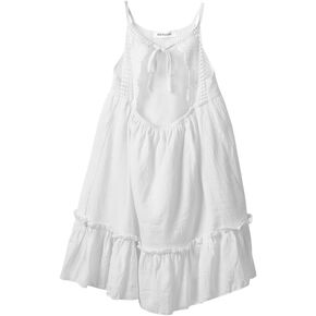 Girls Summer Dresses Sleeveless Boho Lace Backless Sundress Casual Swing Beach Dress in Saudi Arabia