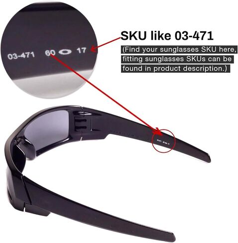 3 Pairs of Polarized Replacement Lenses For Oakley Gascan Sunglasses in Kuwait