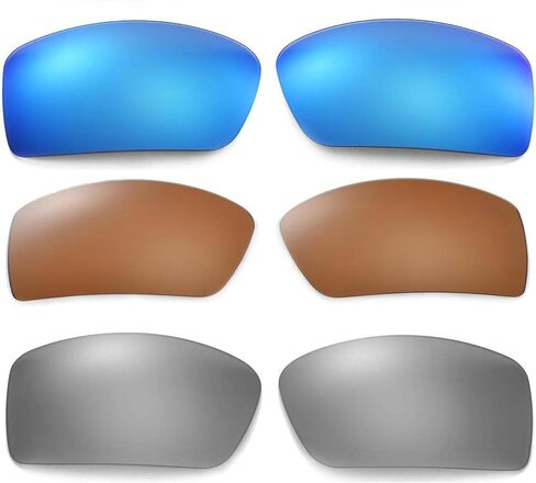 3 Pairs of Polarized Replacement Lenses For Oakley Gascan Sunglasses in Kuwait