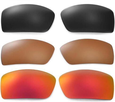 3 Pairs of Polarized Replacement Lenses For Oakley Gascan Sunglasses in Kuwait