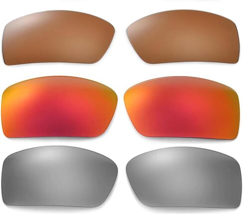 3 Pairs of Polarized Replacement Lenses For Oakley Gascan Sunglasses in Kuwait
