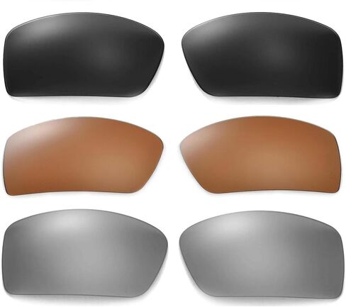 3 Pairs of Polarized Replacement Lenses For Oakley Gascan Sunglasses in Kuwait