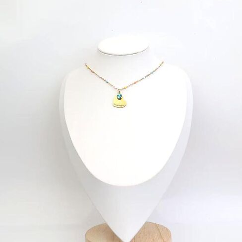Mother Daughter Necklace, Colorful Beaded Stainless Steel Necklace,Grandmather Granddaughter Necklace Set in Saudi Arabia