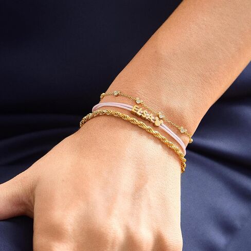 BaubleBar x Disney Mickey Mouse 18K Gold-Plated Sterling Silver Bracelet - Beautiful Mickey Mouse Charms, Delicate and Beautiful Disney Bracelet, Giftable & Stylish in Kuwait