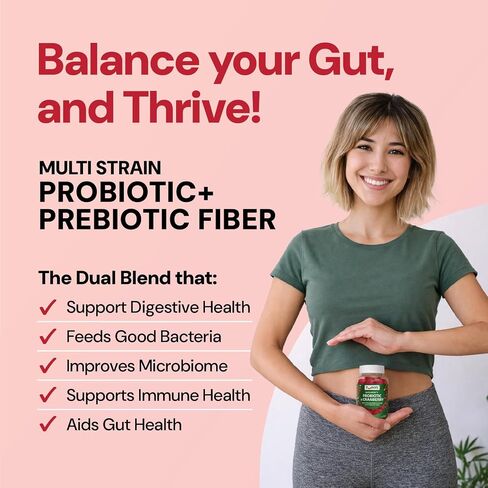 Yum-V’s Probiotics for Women Gummies with Cranberry – 5 Billion CFU, 11-Strain Probiotic with Prebiotic Fiber, Cranberry Extract & D-Mannose – Supports Digestive, Vaginal & Urinary Health (60 Count) in Kuwait