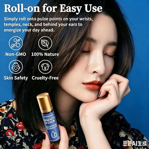 2-Pack Serenity & Calm Essential Oil Roll On | Pure Natural Essential Oil Blend | Self Care, Relaxation & Travel Gifts for Women, Teachers & Colleagues | VUTOLLOSA in Kuwait