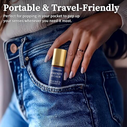 2-Pack Serenity & Calm Essential Oil Roll On | Pure Natural Essential Oil Blend | Self Care, Relaxation & Travel Gifts for Women, Teachers & Colleagues | VUTOLLOSA in Kuwait
